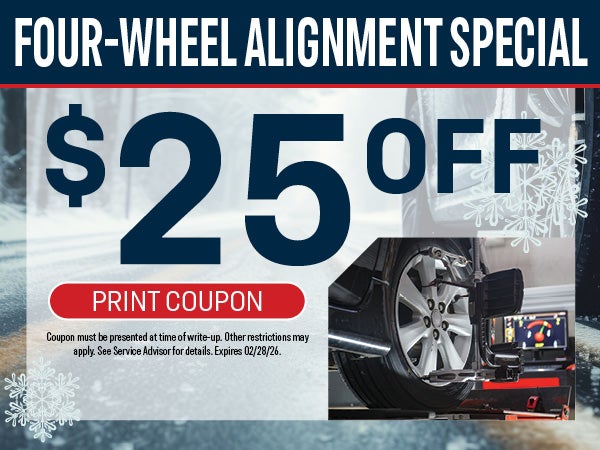 Four-Wheel Alignment Special
