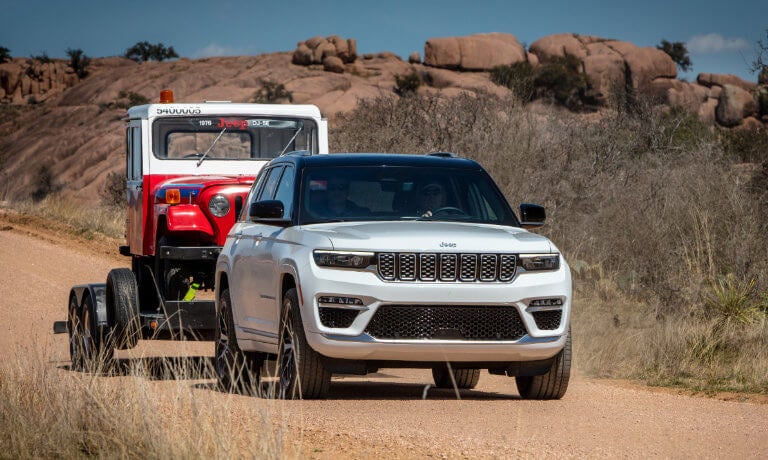 2025 Jeep Grand Cherokee towing another Jeep