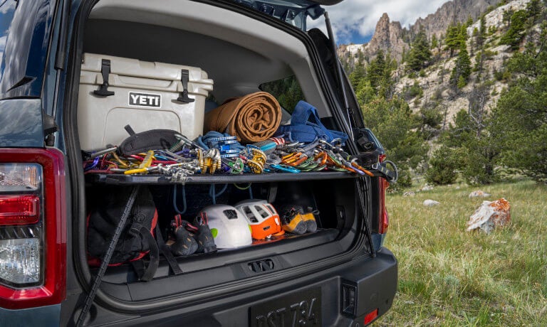 2026 Ford Bronco cargo space in trunk