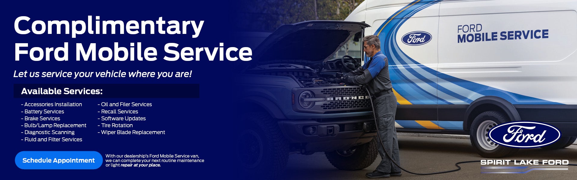Schedule Complimentary Ford Mobile Service