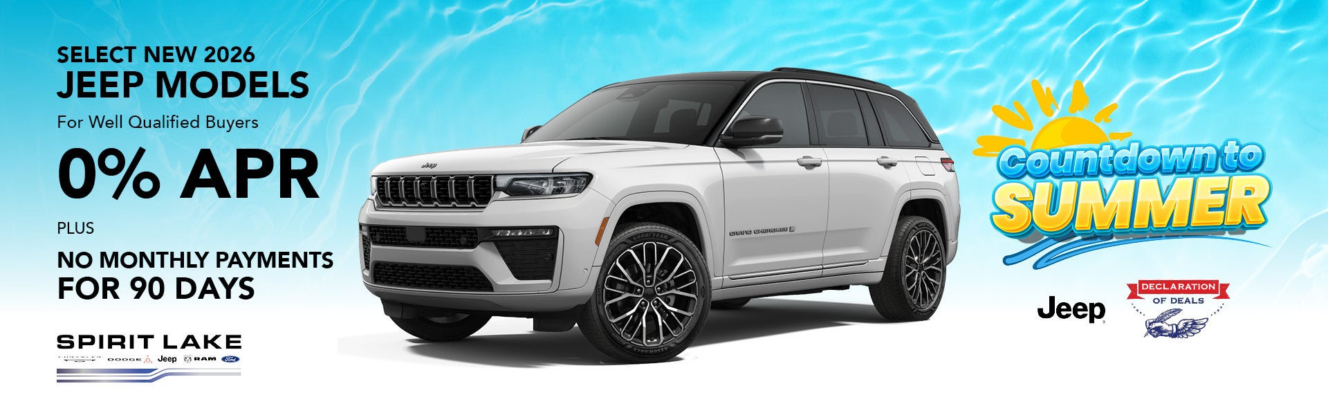 Save on Select new 2026 Jeep Models